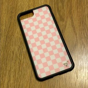 pink checkered iphone 6/7/8 plus WILDFLOWER case
